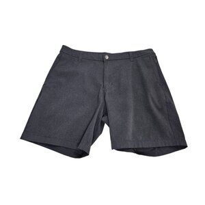Lululemon Commission Ventlight Mesh Shorts Men's 34 Classic Fit Charcoal Chino